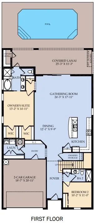 Nice Palms first floor plan